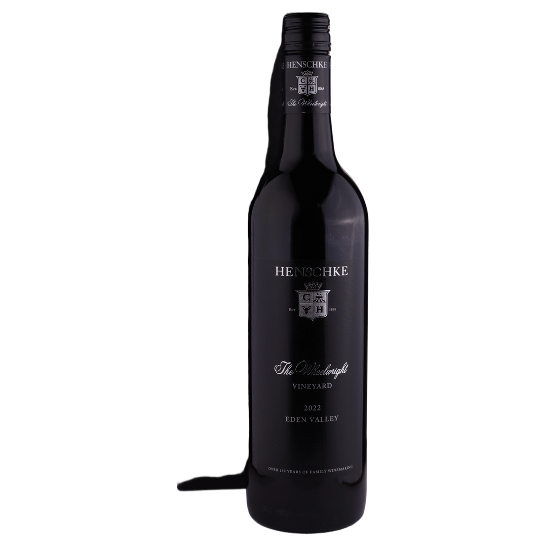 A bottle of Henschke Wheelwright Shiraz 2022 750ml Red Wine
