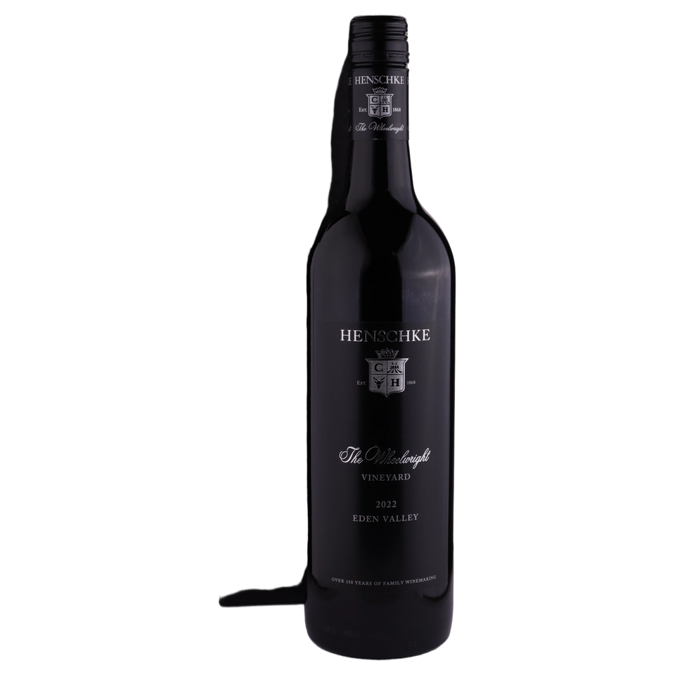 A bottle of Henschke Wheelwright Shiraz 2022 750ml Red Wine