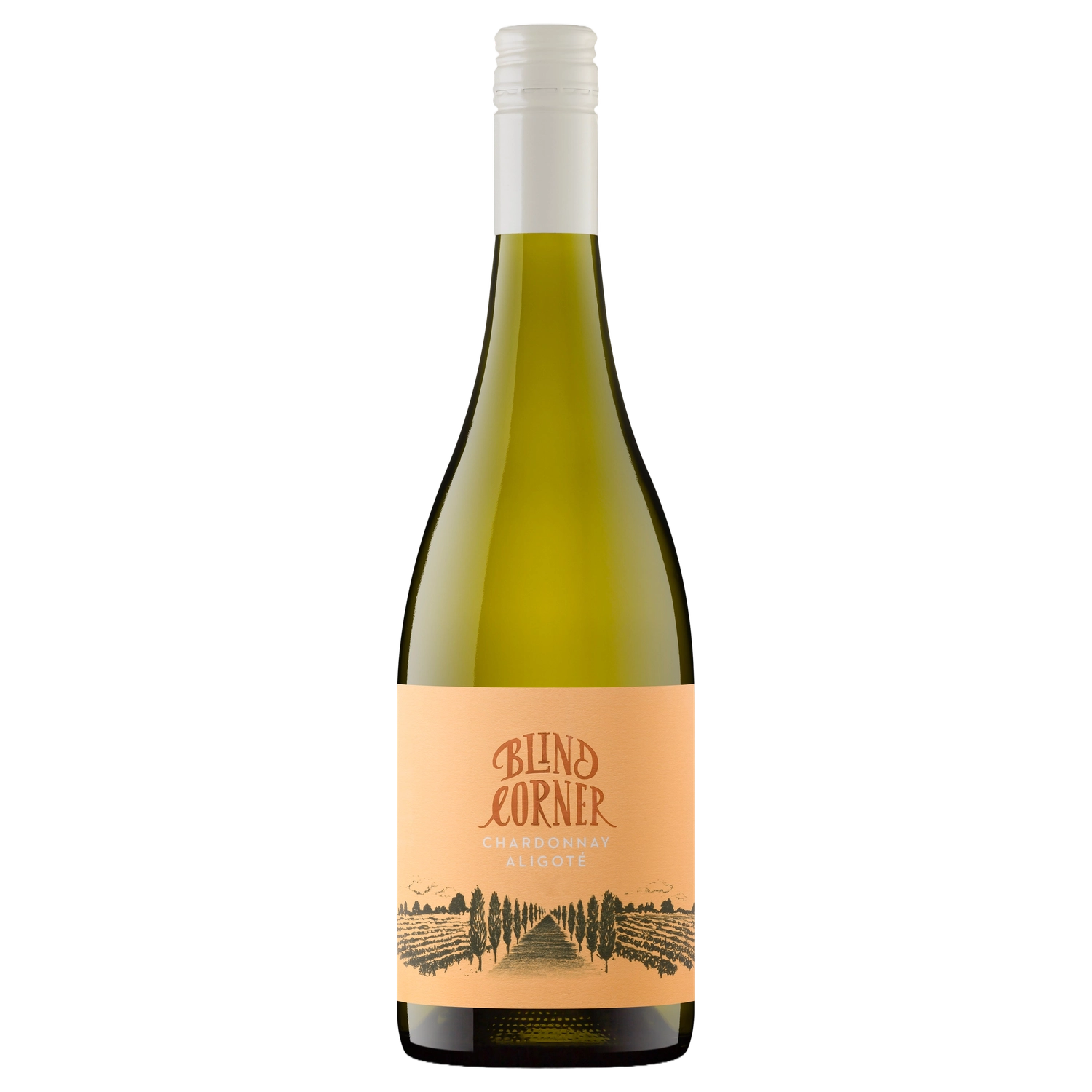 A bottle of Blind Corner Quindalup Chardonnay Aligoté 2024 750ml White Wine