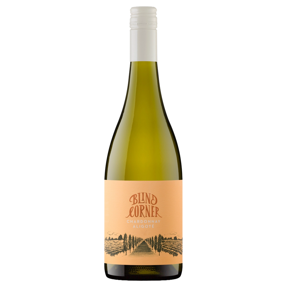 A bottle of Blind Corner Quindalup Chardonnay Aligoté 2024 750ml White Wine