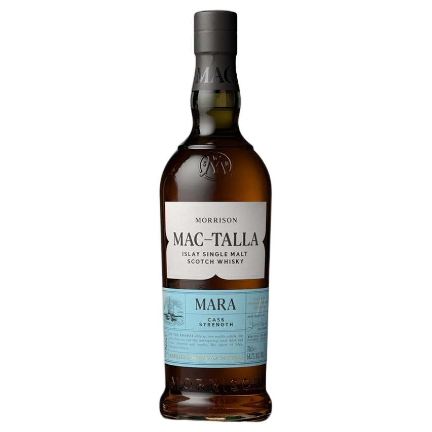 A bottle of Mac Talla 'Mara' Cask Strength Islay Single Malt Scotch Whisky 700ml