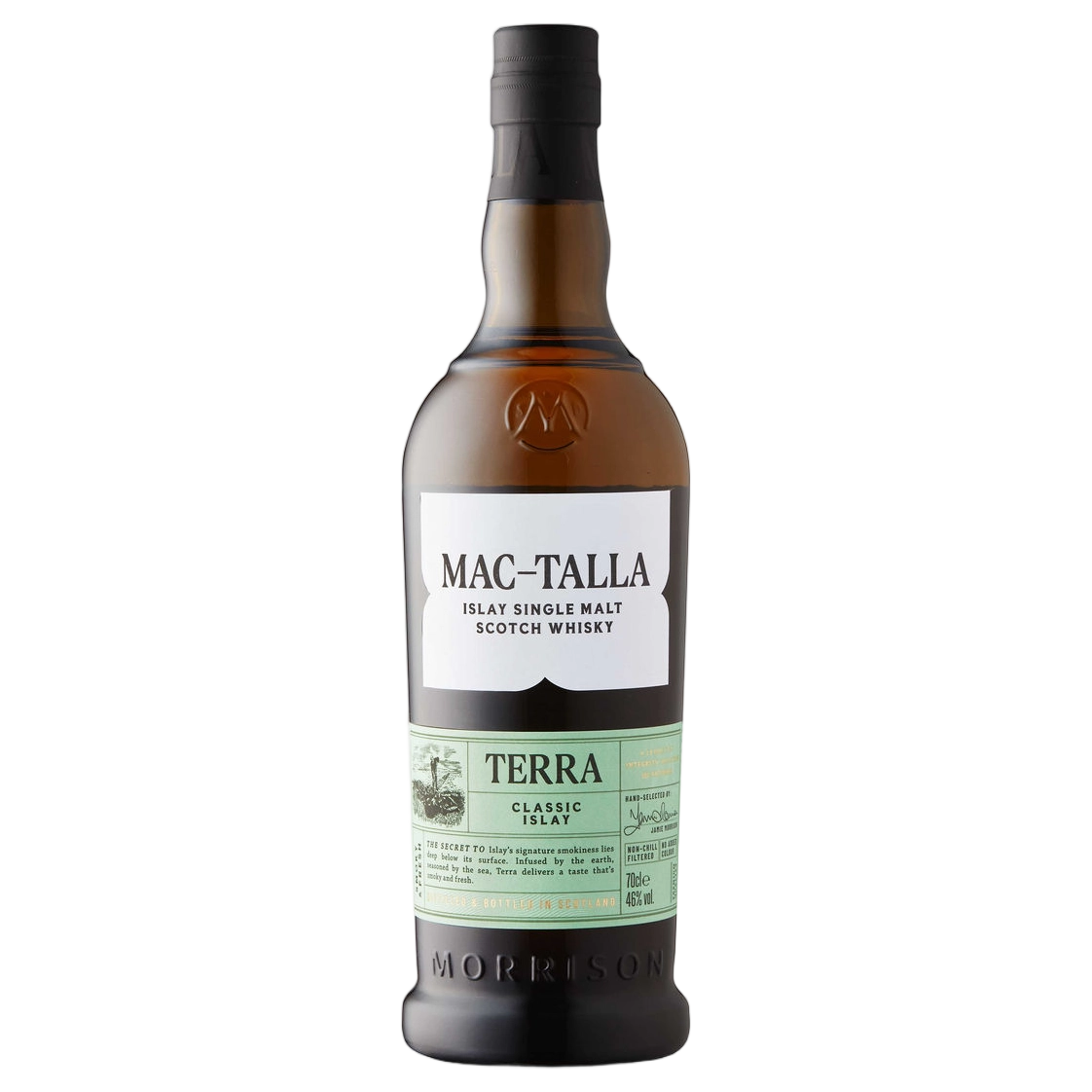 A bottle of Mac Talla 'Terra' Islay Single Malt Scotch Whisky 700ml