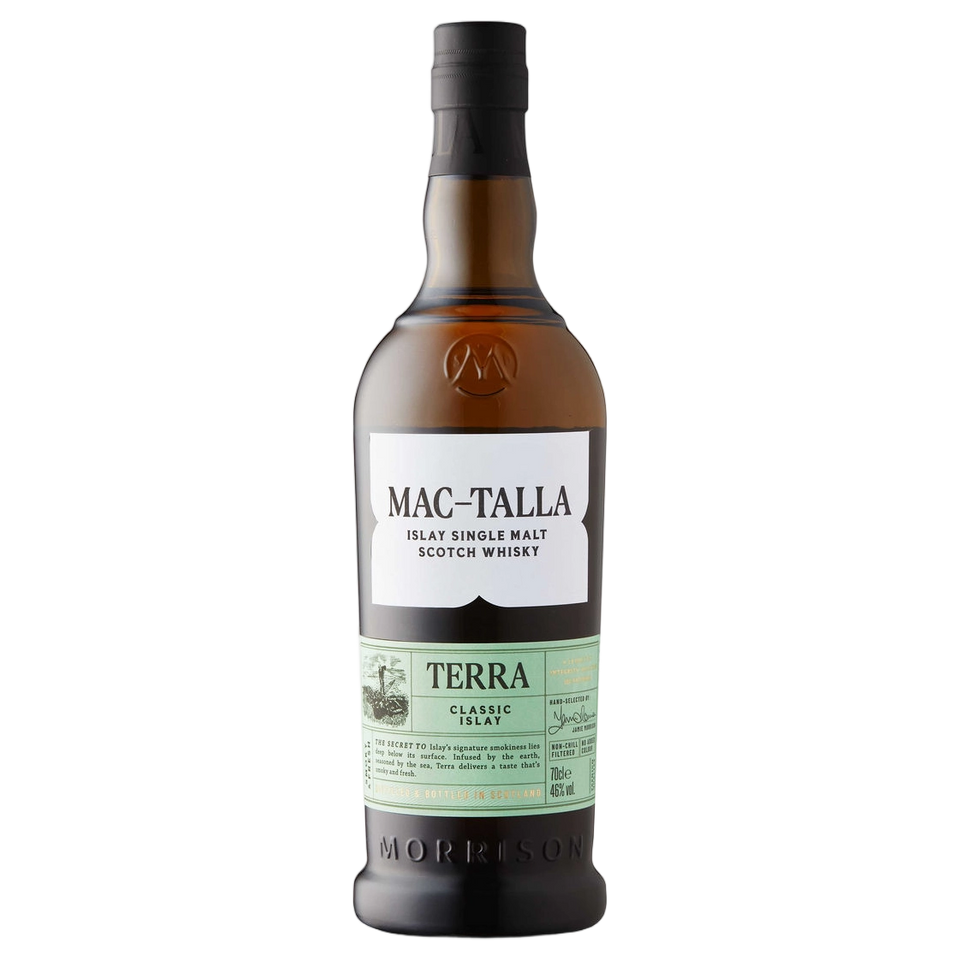 A bottle of Mac Talla 'Terra' Islay Single Malt Scotch Whisky 700ml