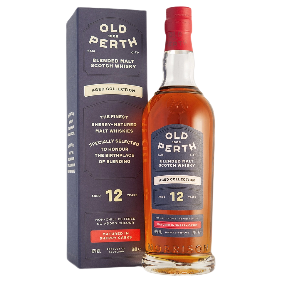 A bottle of Old Perth 12 Year Old Blended Malt Scotch Whisky 700ml