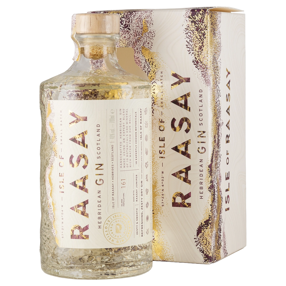 A bottle of Isle of Raasay Scottish Gin 700ml