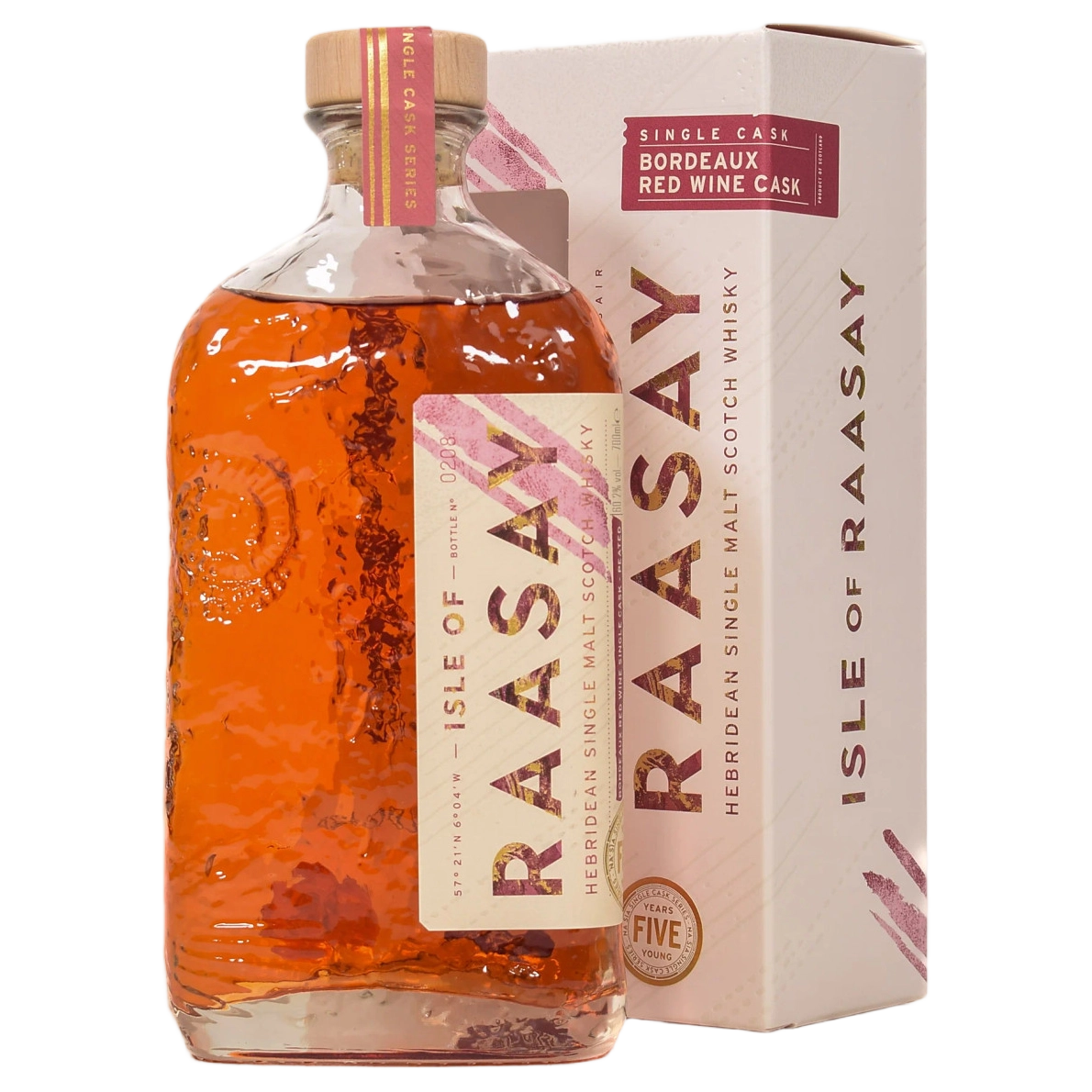 A bottle of Isle of Raasay 'Na Sia' 5YO Peated Ex Bordeaux Single Malt Whisky 700ml