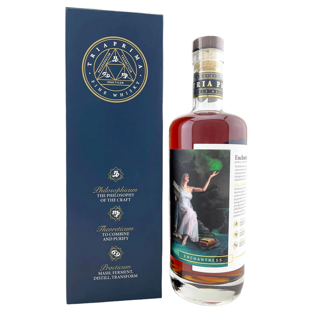 A bottle of Tria Prima Enchantress Batch 2 700ml