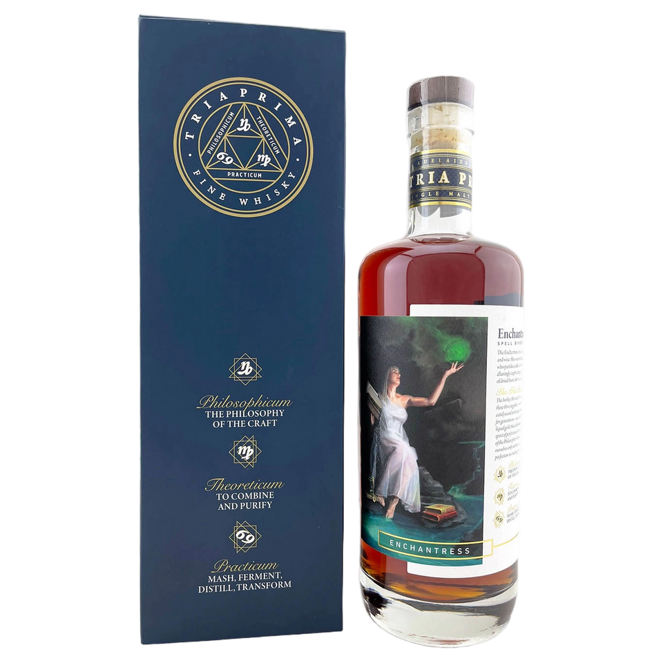 A bottle of Tria Prima Enchantress Batch 2 700ml