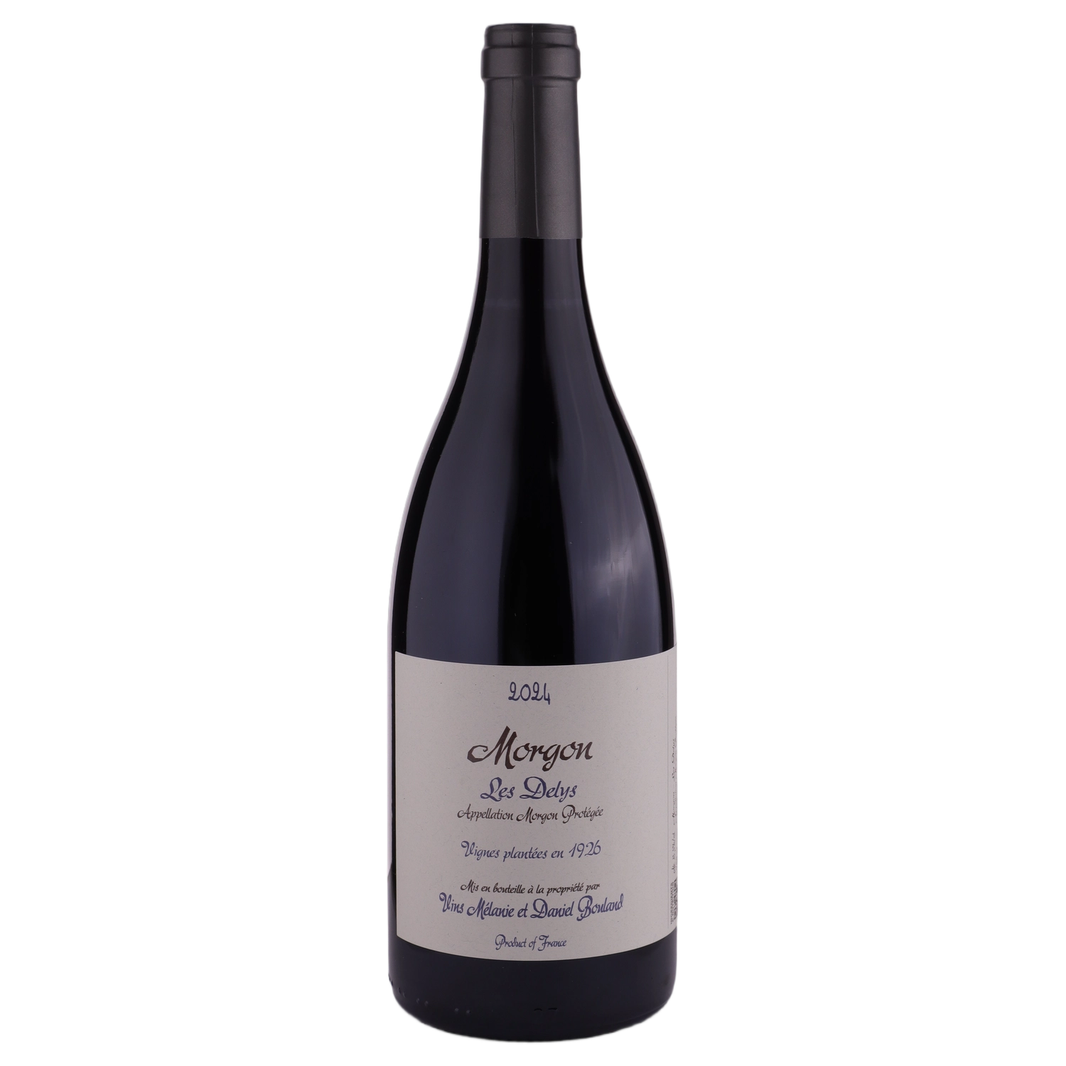 A bottle of Domaine Daniel Bouland Morgon Delys Vignes de 1926 2024 750ml Red Wine