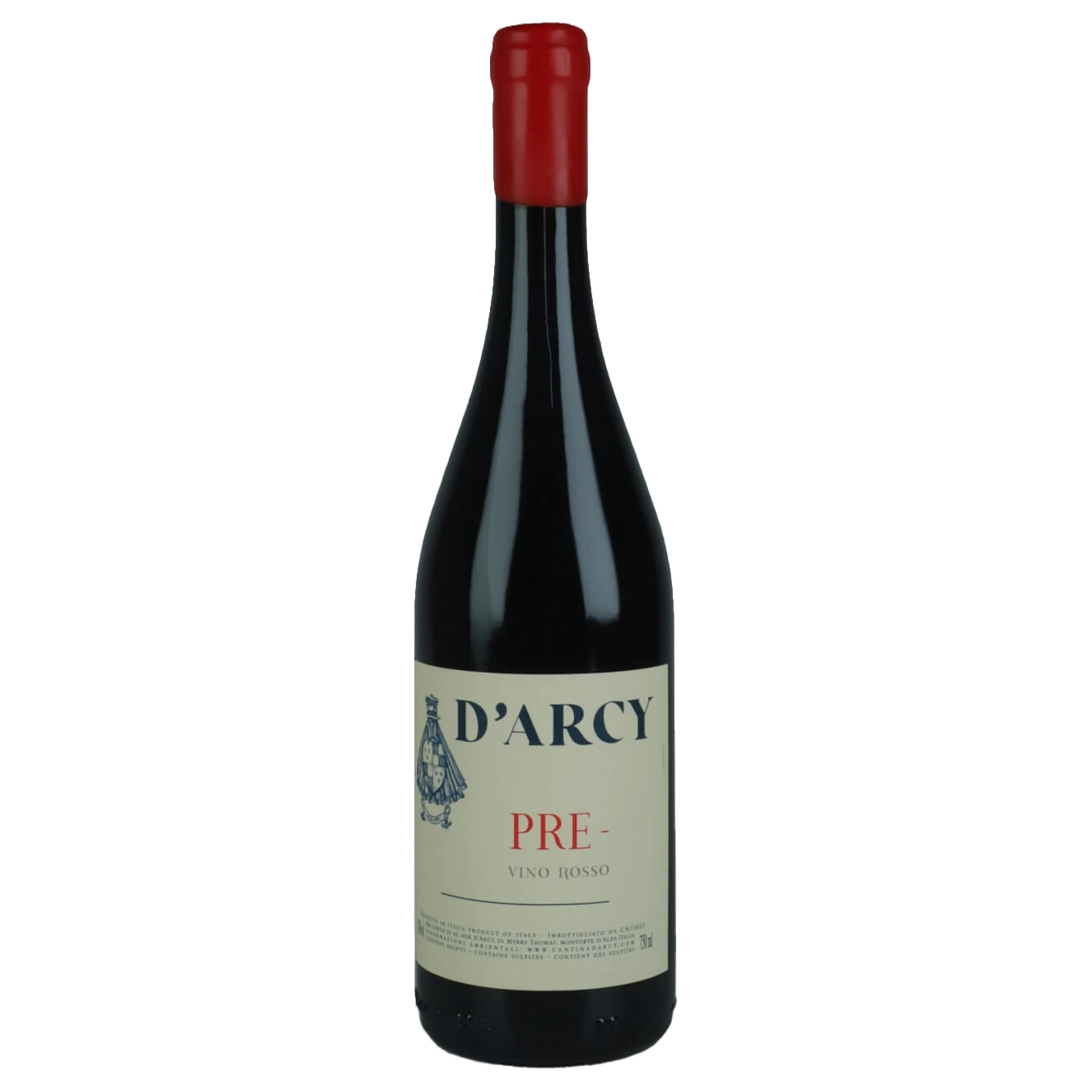 A bottle of Cantina D'Arcy Vino Rosso 'Pre' 2022 1500ml Red Wine