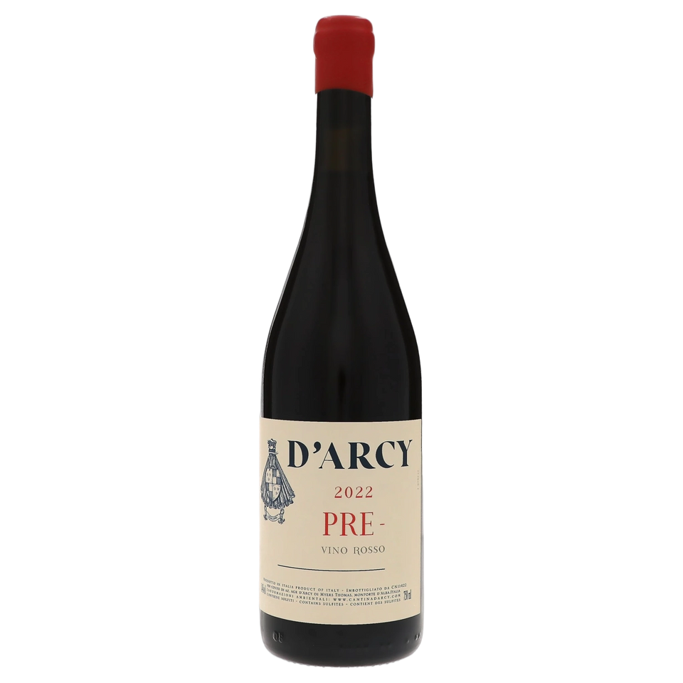 A bottle of Cantina D'Arcy Vino Rosso 'Pre' 2022 750ml Red Wine