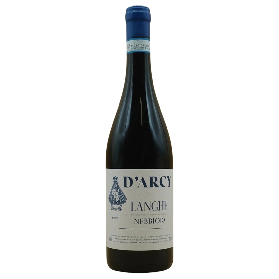 A bottle of Cantina D'Arcy Langhe Nebbiolo 2023 1500ml Red Wine