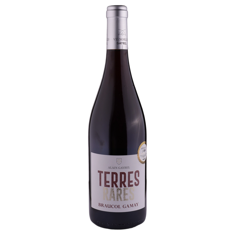 A bottle of Alain Gayrel Terres Rares Gamay 2024 750ml Red Wine