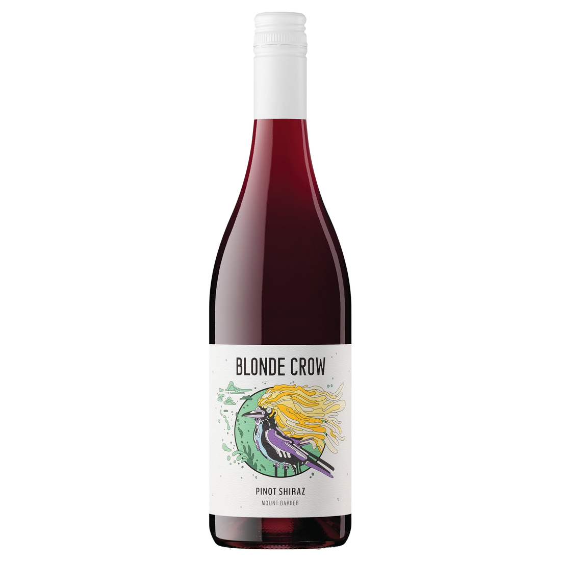 A bottle of Blonde Crow Pinot Noir Shiraz 2025 750ml Red Wine