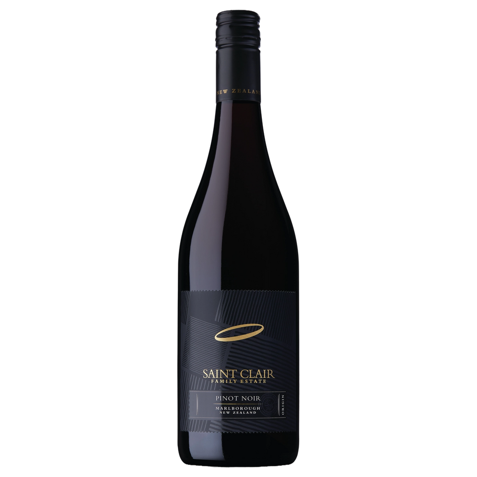 A bottle of Saint Clair Origin Pinot Noir Australia 2025 750ml Red Wine