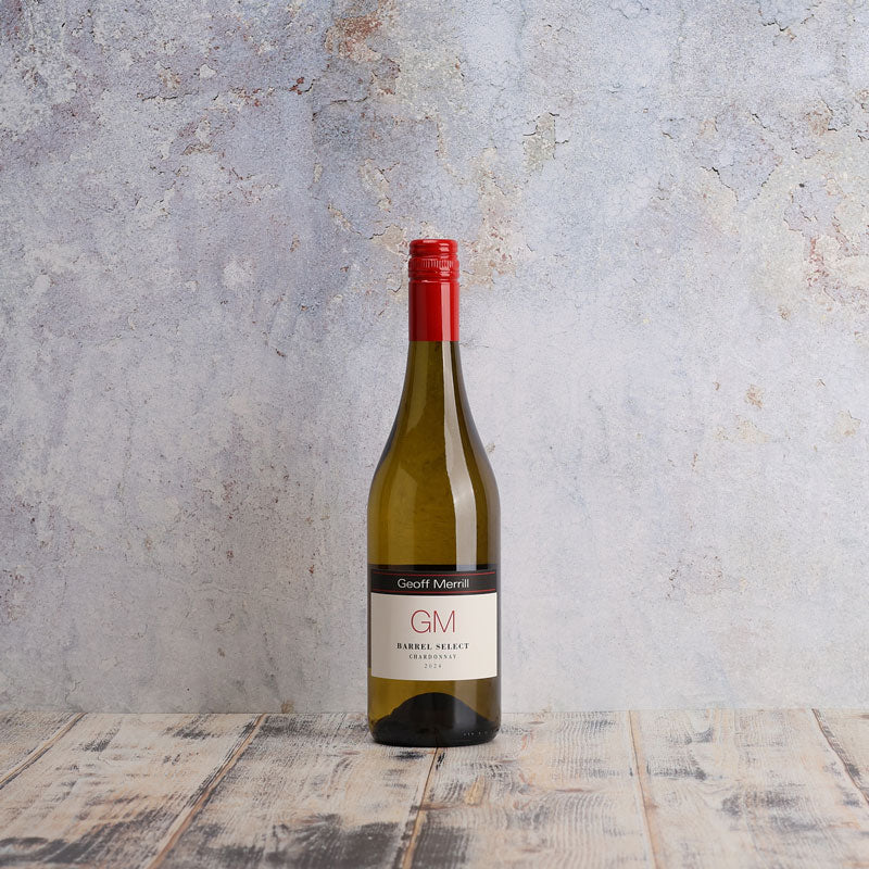 A bottle of Geoff Merrill Barrel Select Chardonnay 2024 750ml White Wine