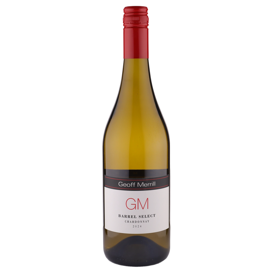 A bottle of Geoff Merrill Barrel Select Chardonnay 2024 750ml White Wine
