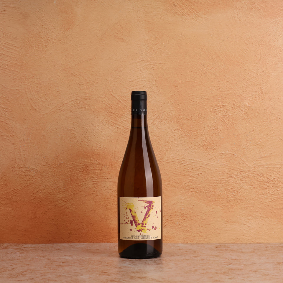 A bottle of Vanguardist V Grenache Gris/ Blanc 2025 750ml White Wine