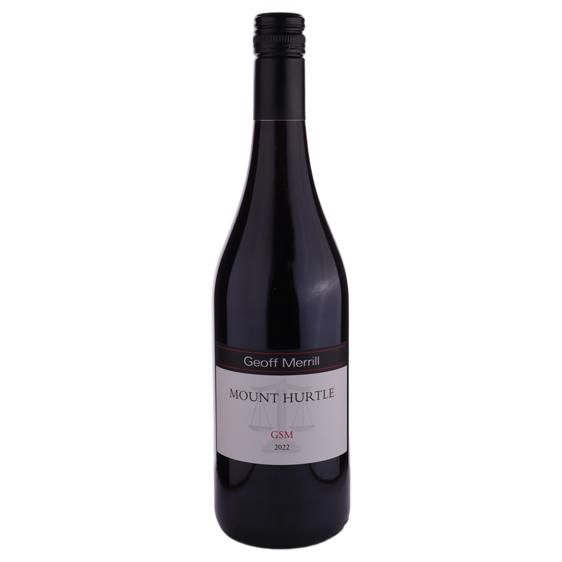 A bottle of Geoff Merrill Mount Hurtle GSM 2022 750ml Red Wine