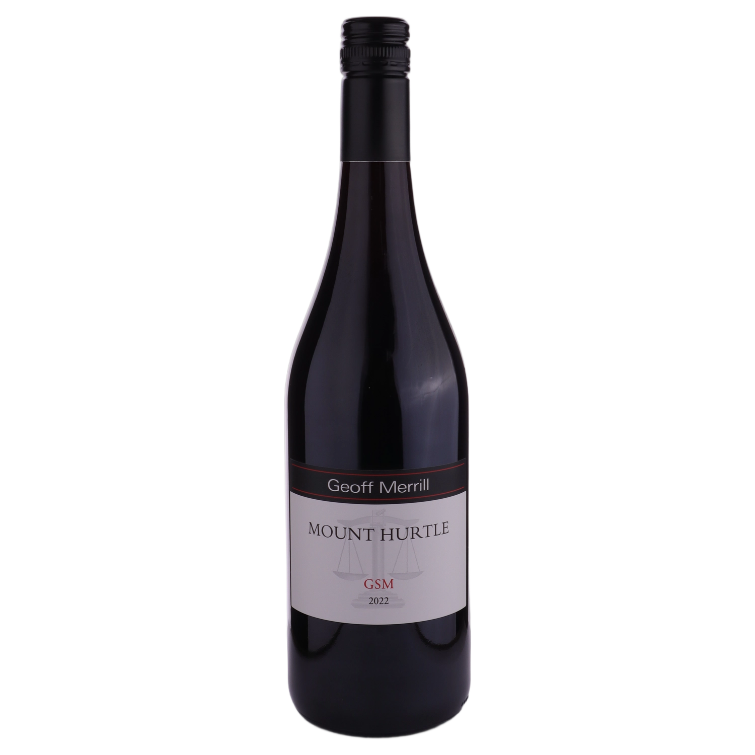 A bottle of Geoff Merrill Mount Hurtle GSM 2022 750ml Red Wine