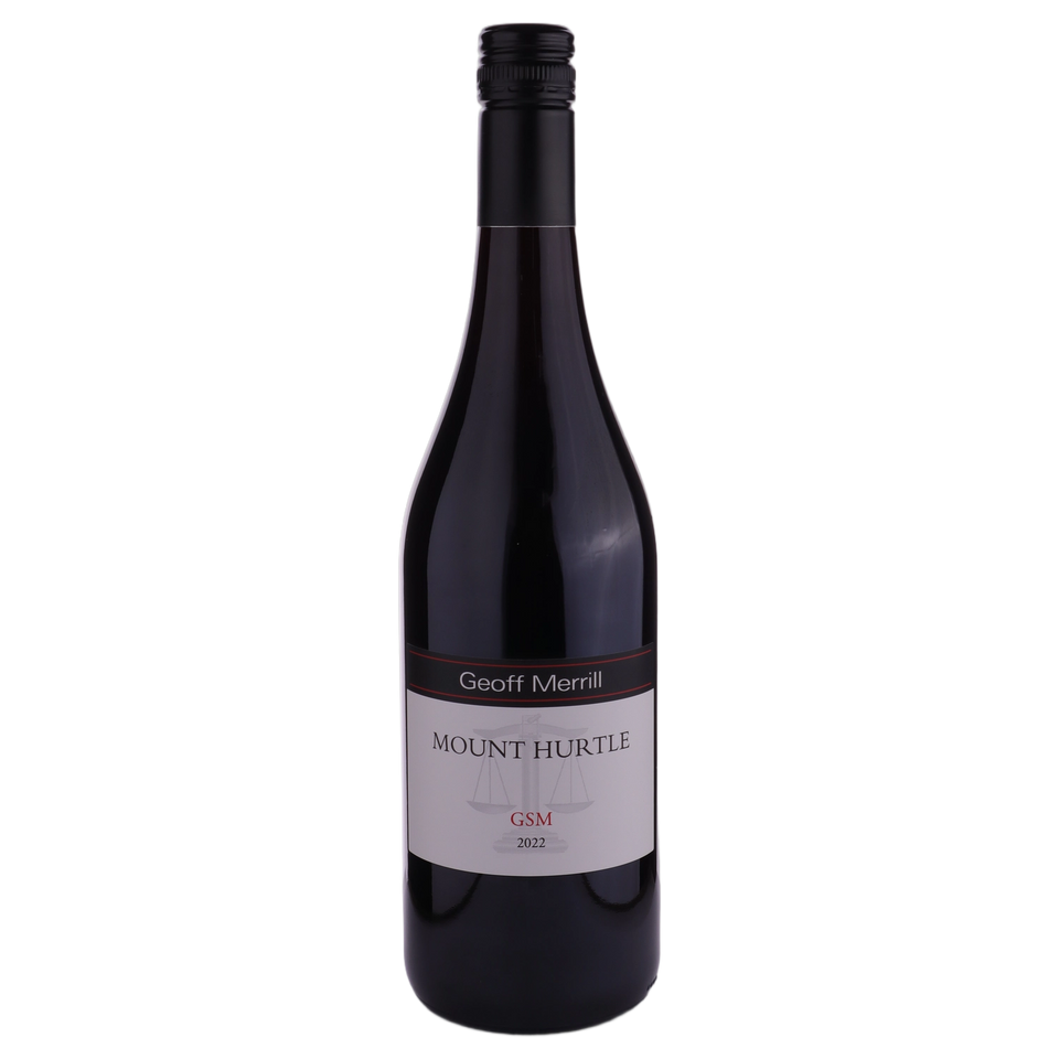 A bottle of Geoff Merrill Mount Hurtle GSM 2022 750ml Red Wine