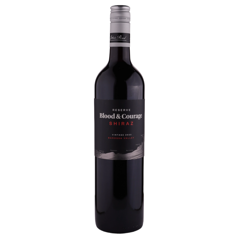 A bottle of St Johns Road Blood & Courage Reserve Shiraz 2023 750ml Red Wine