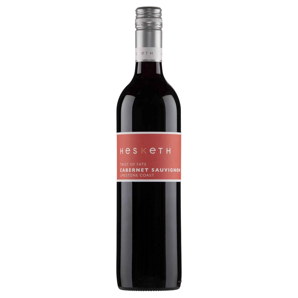 A bottle of Hesketh Twist of Fate Cabernet Sauvignon (Limestone Coast Series) 2023 750ml Red Wine