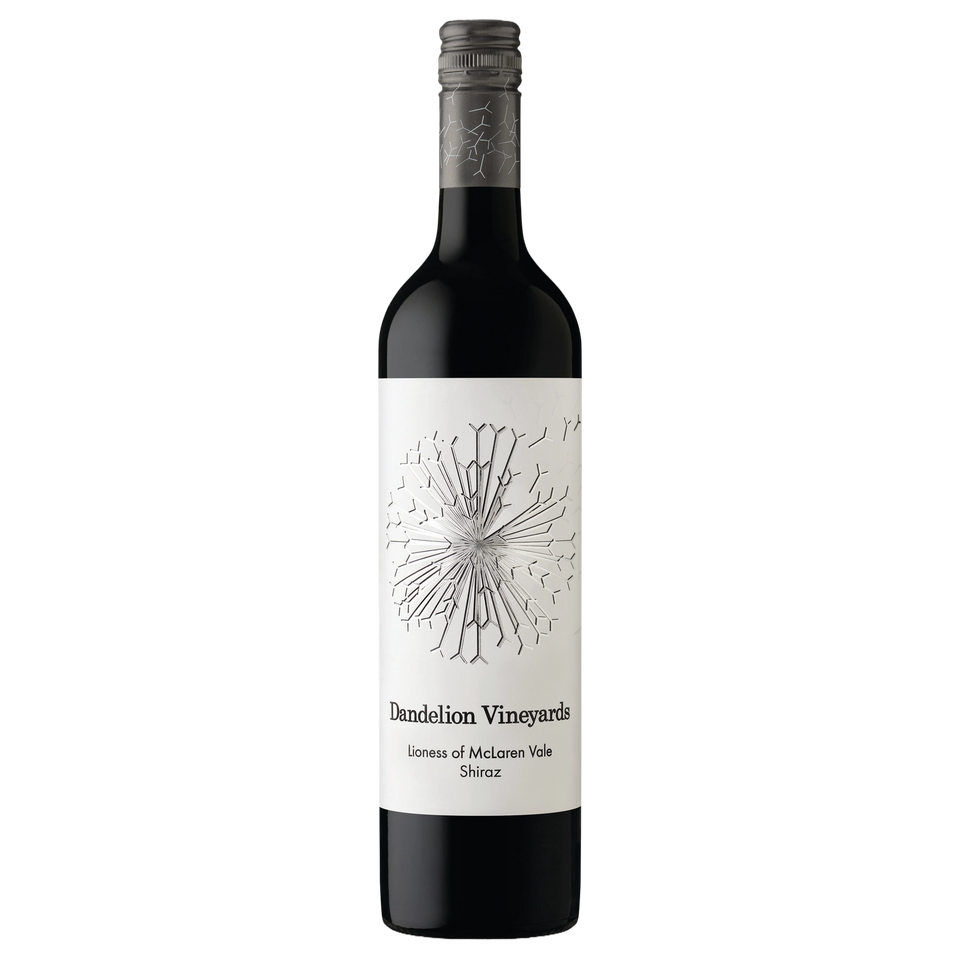 A bottle of Dandelion Vineyards Lioness of McLaren Vale Shiraz 2024 750ml Red Wine