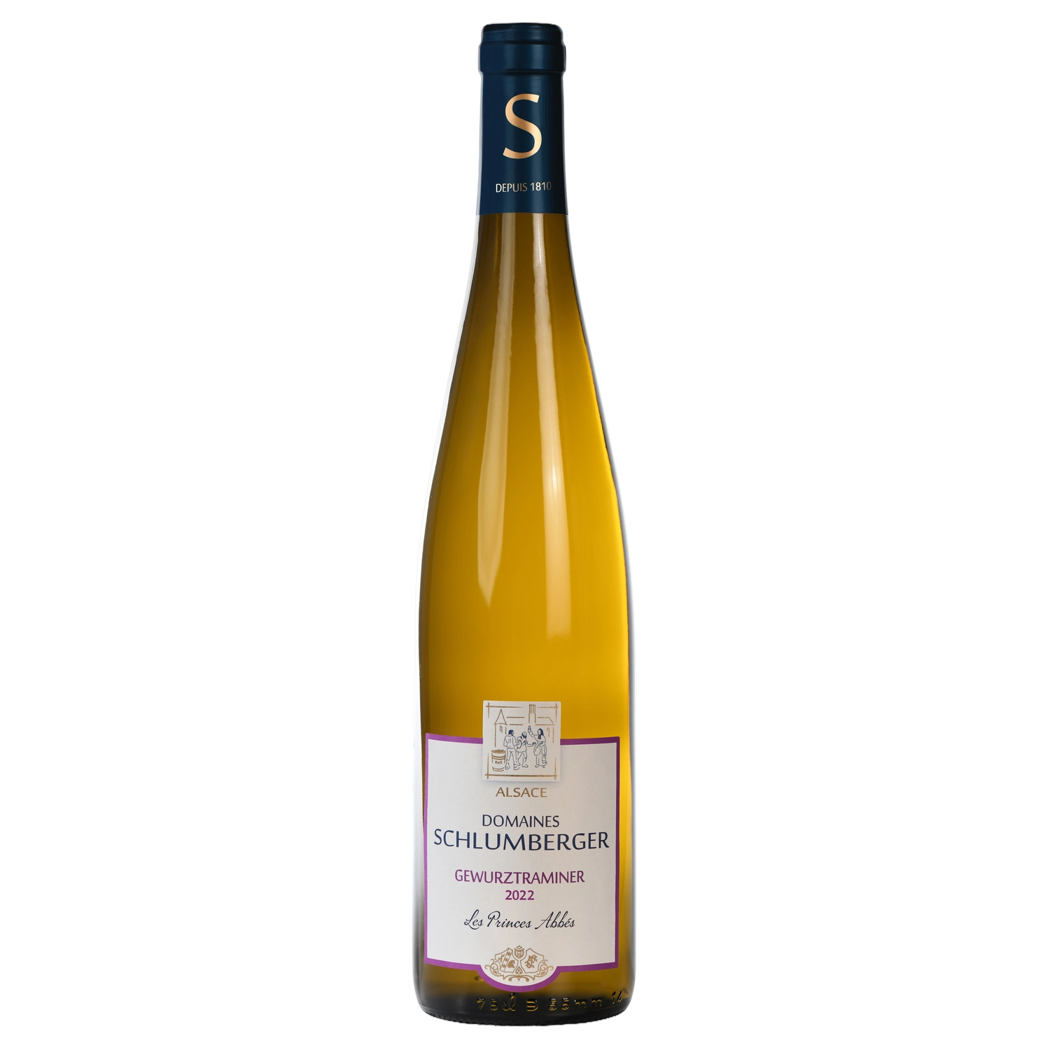 A bottle of Dom.Schlumberger Gewurztraminer Les Princes Abbes 2023 750ml White Wine
