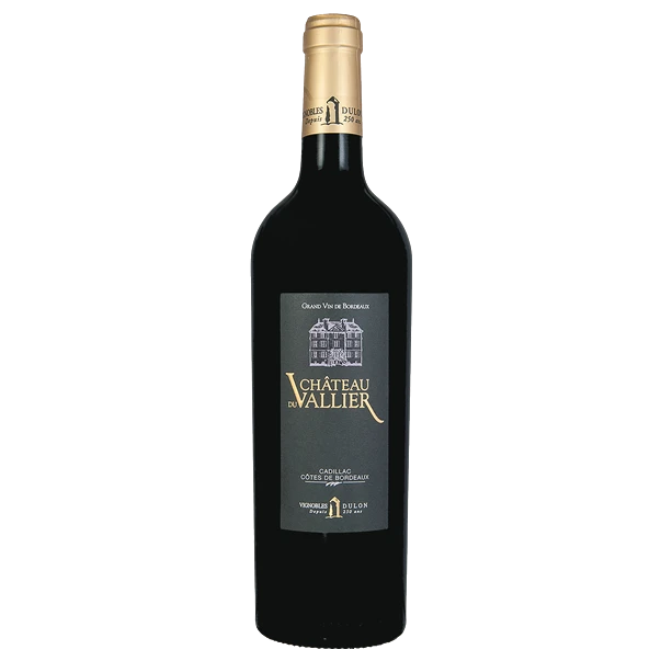 A bottle of Chateau Du Vallier Cotes de Bordeaux 2019 750ml Red Wine