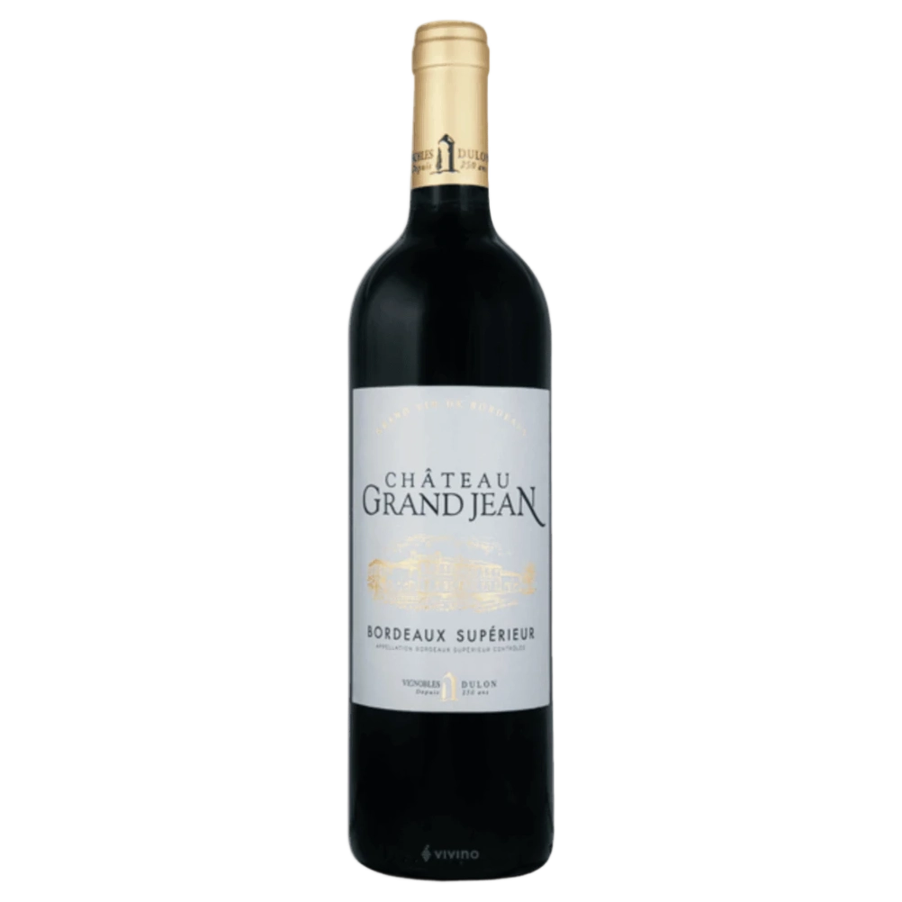 A bottle of Chateau Grand Jean Bordeaux Superieur 2023 750ml Red Wine