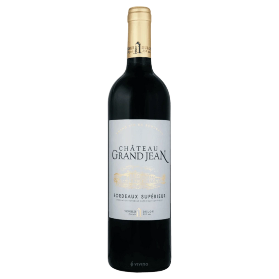 A bottle of Chateau Grand Jean Bordeaux Superieur 2023 750ml Red Wine