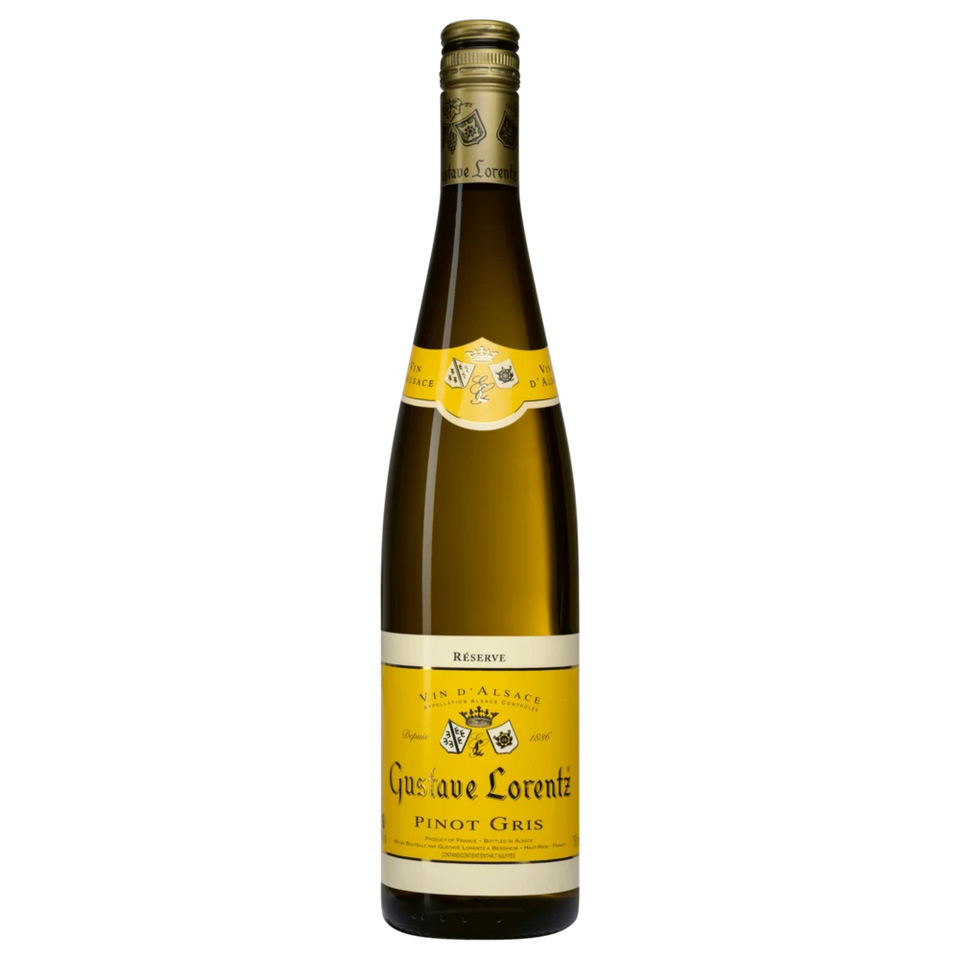 A bottle of Gustave Lorentz Pinot Gris Reserve 2024 750ml White Wine