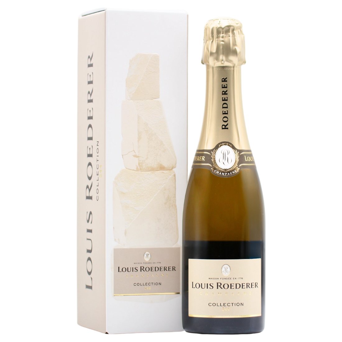 A bottle of Roederer Collection 247 Graphic Gift Box 750ml Sparkling Wine