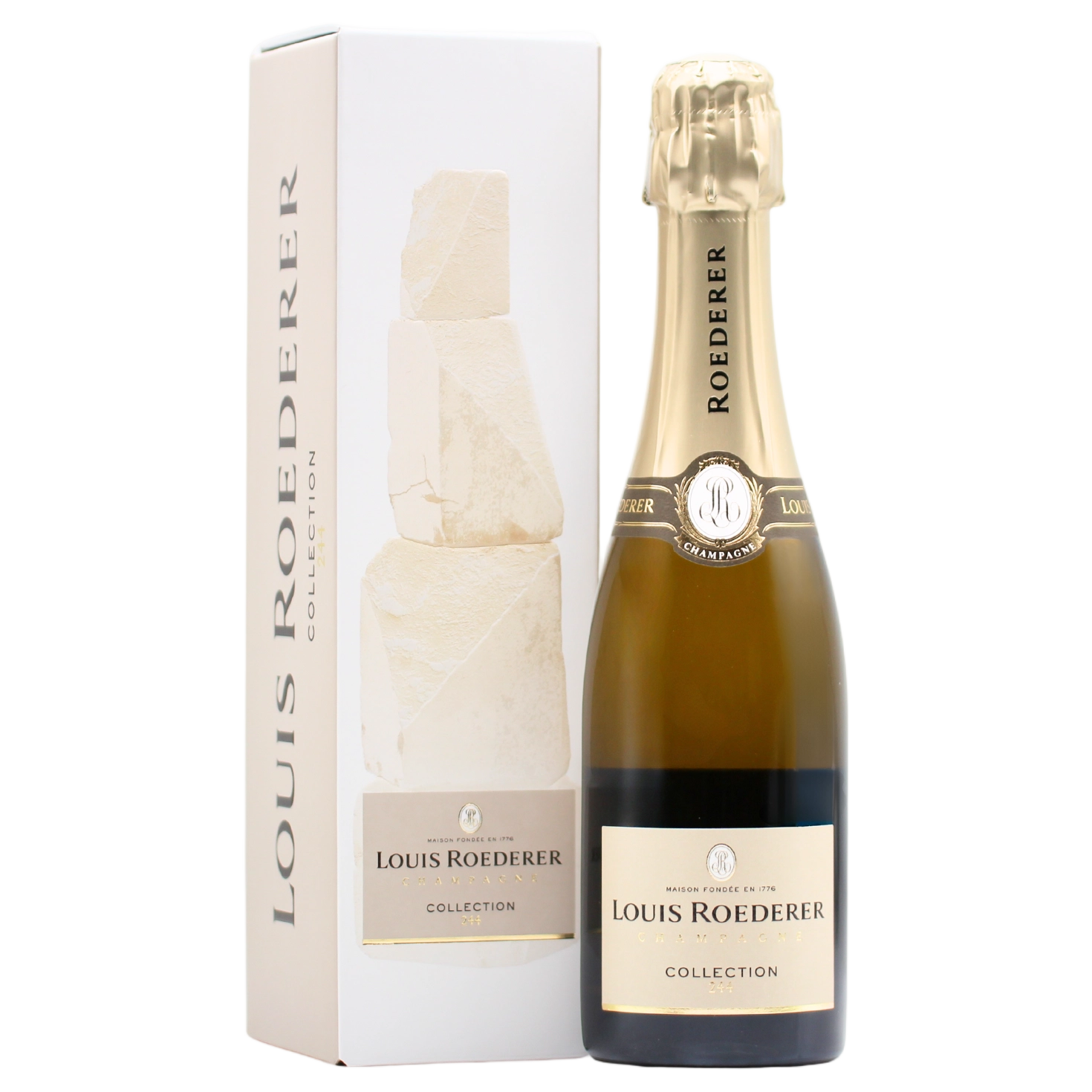 A bottle of Roederer Collection 247 Graphic Gift Box 750ml Sparkling Wine