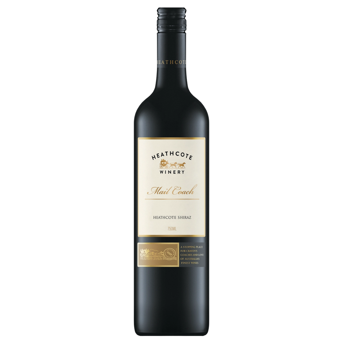 A bottle of Heathcote Mail Coach Shiraz 2024 750ml Red Wine