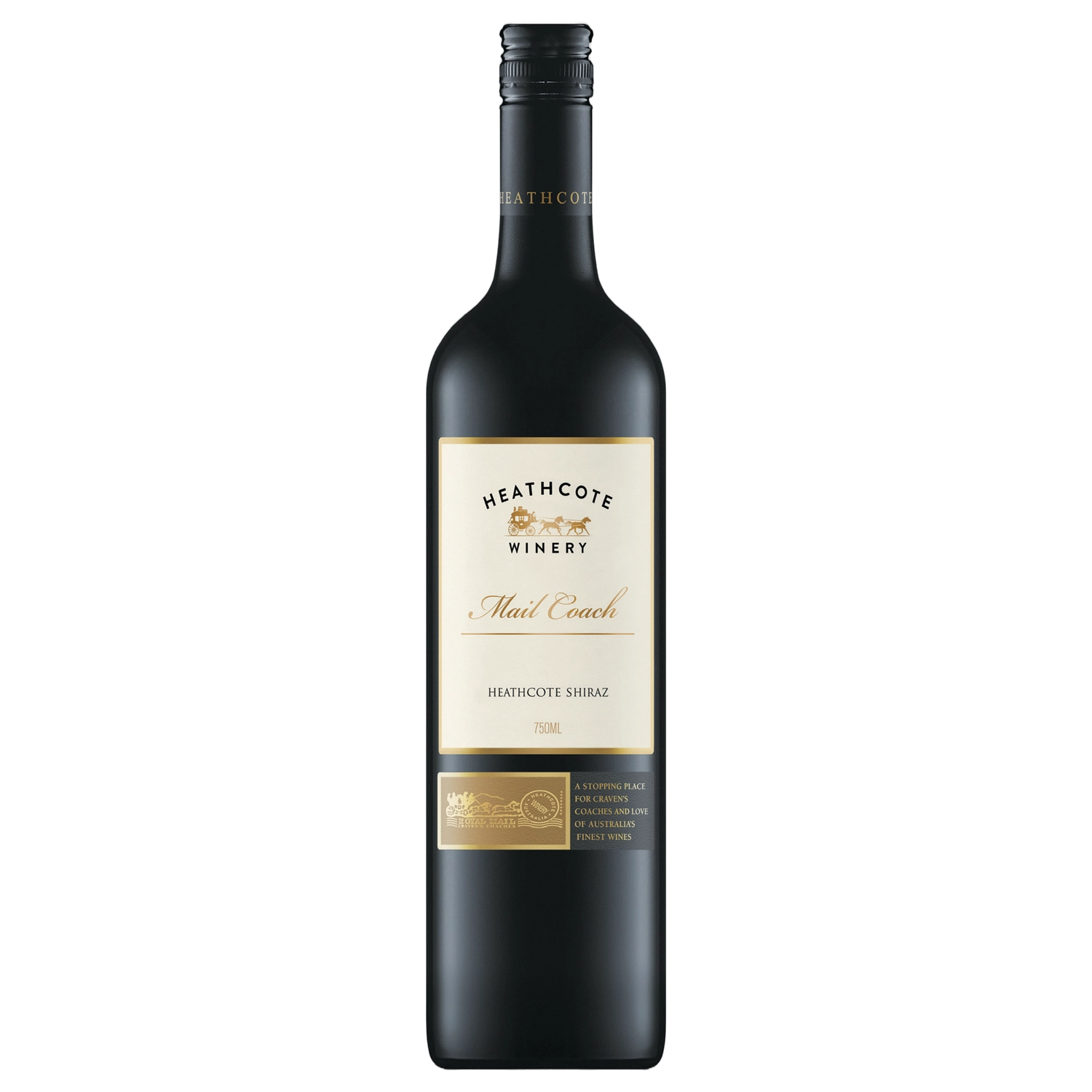 A bottle of Heathcote Mail Coach Shiraz 2024 750ml Red Wine