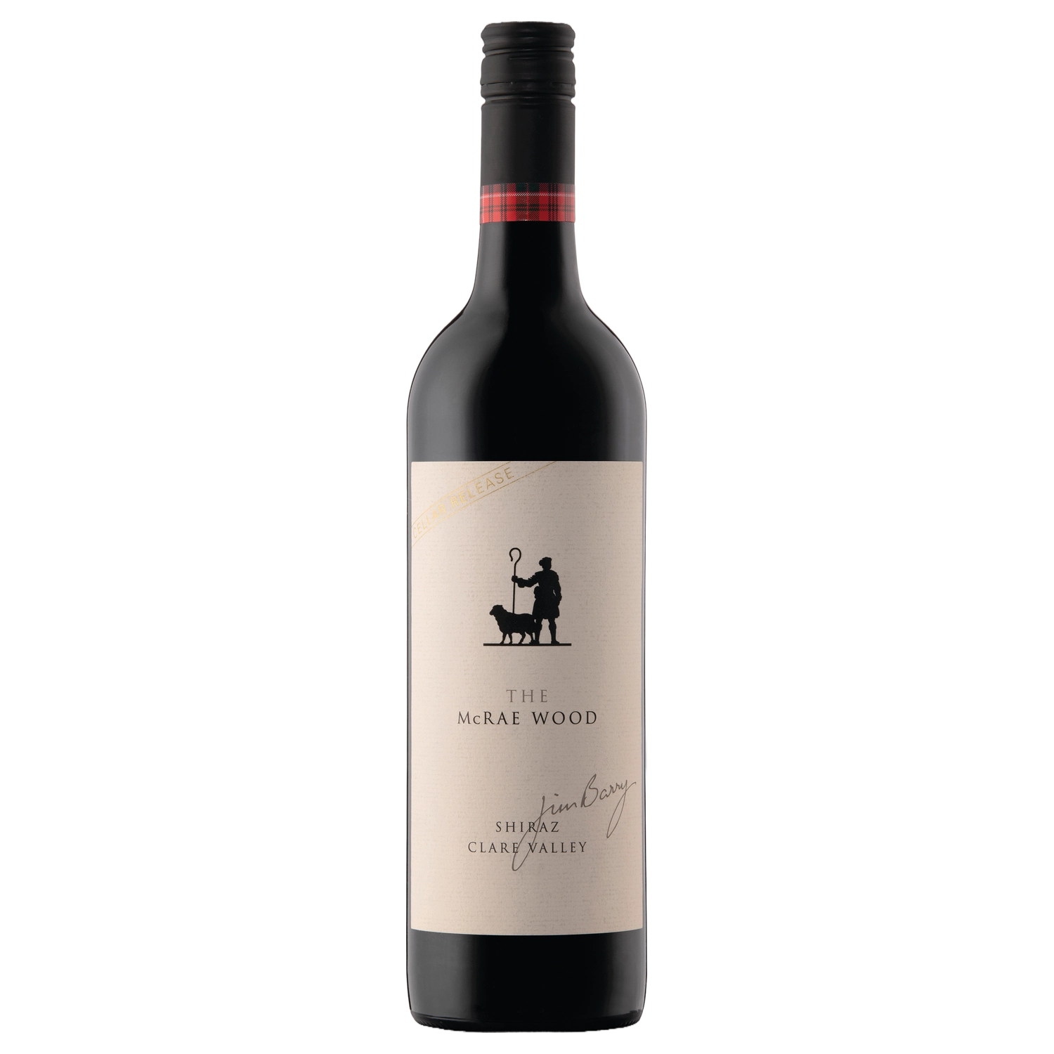 A bottle of Jim Barry The McRae Wood Shiraz Cellar Release 2018 750ml Red Wine