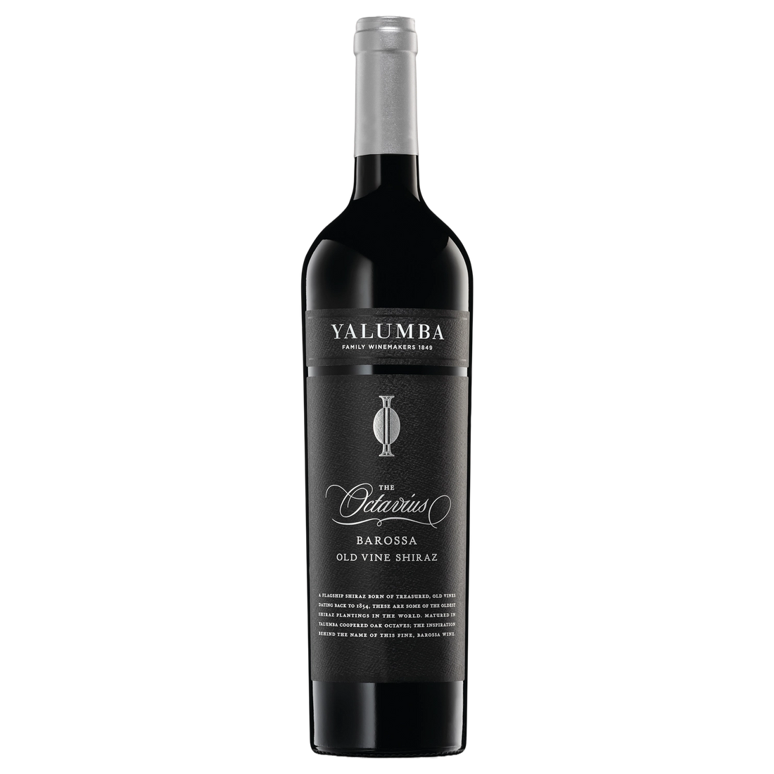 A bottle of Yalumba The Octavius Shiraz Wooden Box 2019 750ml Red Wine