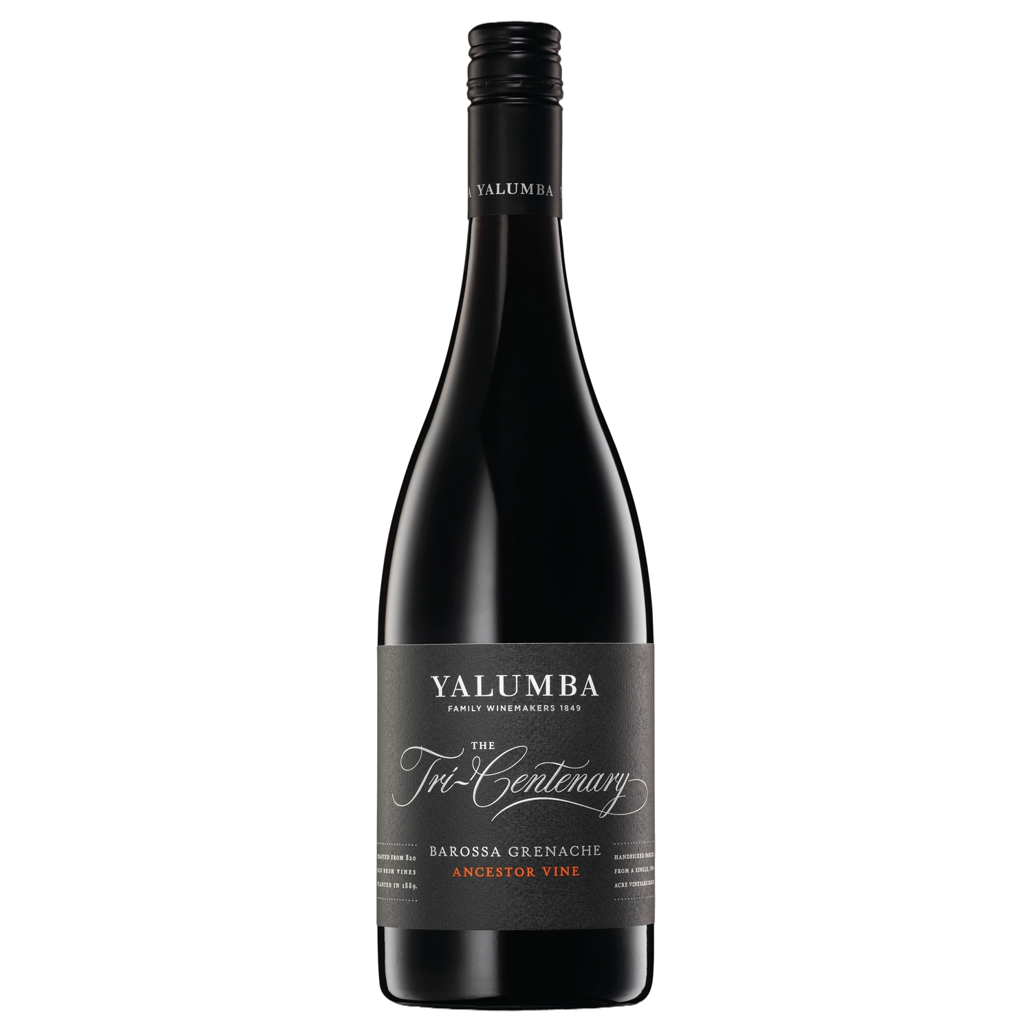 A bottle of Yalumba The Tri Centenary Grenache 2024 750ml Red Wine