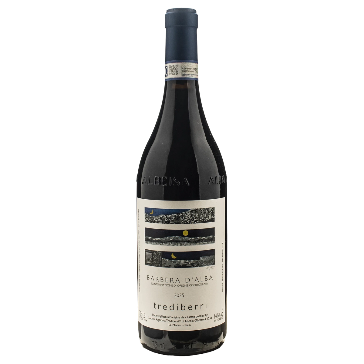 A bottle of Trediberri Barbera d'Alba Screwcap 2025 750ml Red Wine