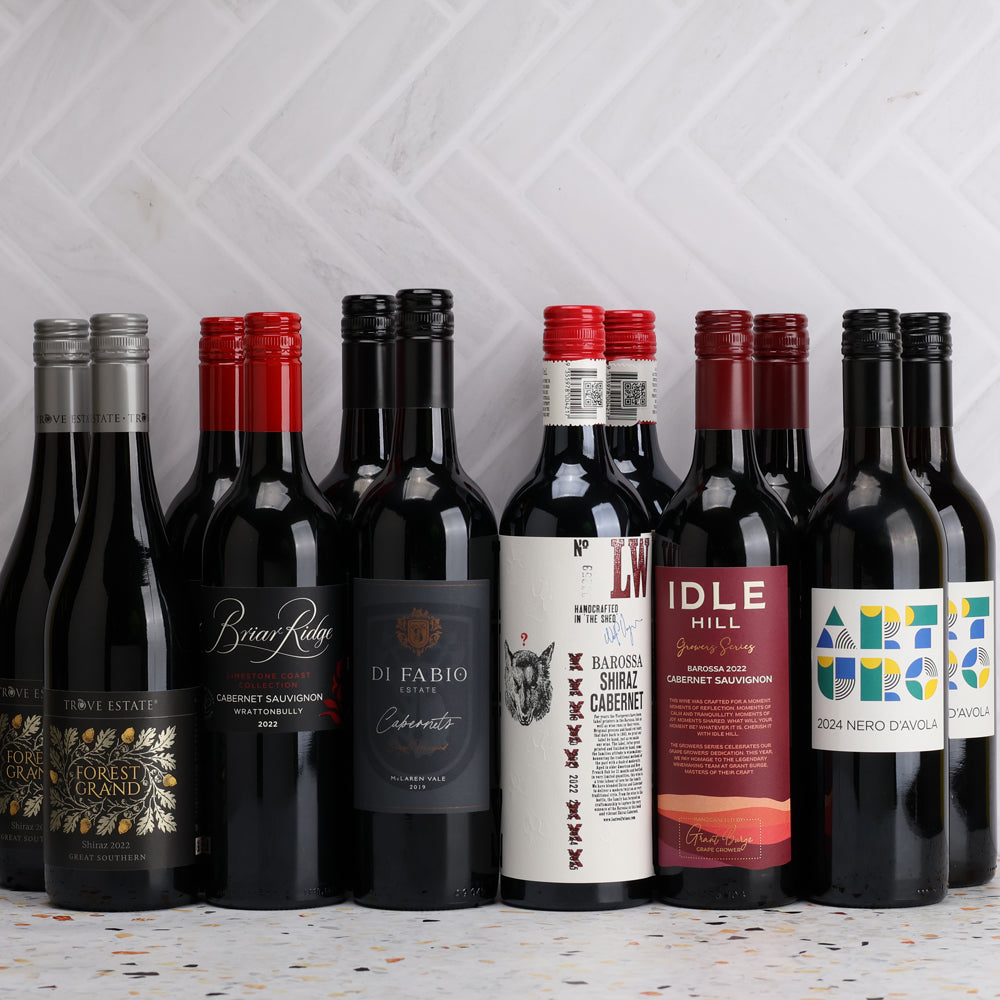A collection of No One Else Can Do This Red Dozen from The Wine Collective