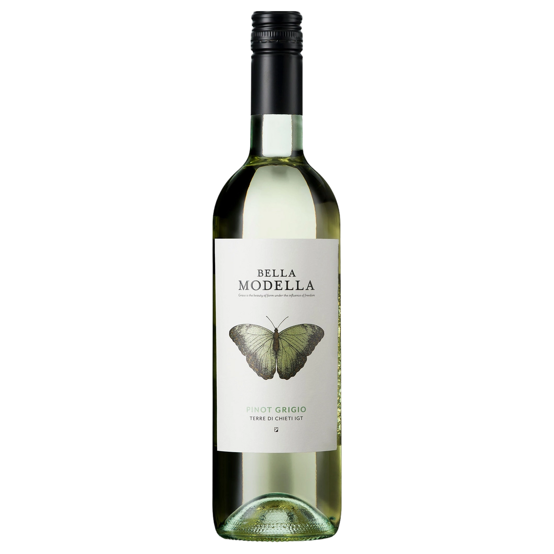 A bottle of Bella Modella La Farfalla Pinot Grigio 2025 750ml White Wine