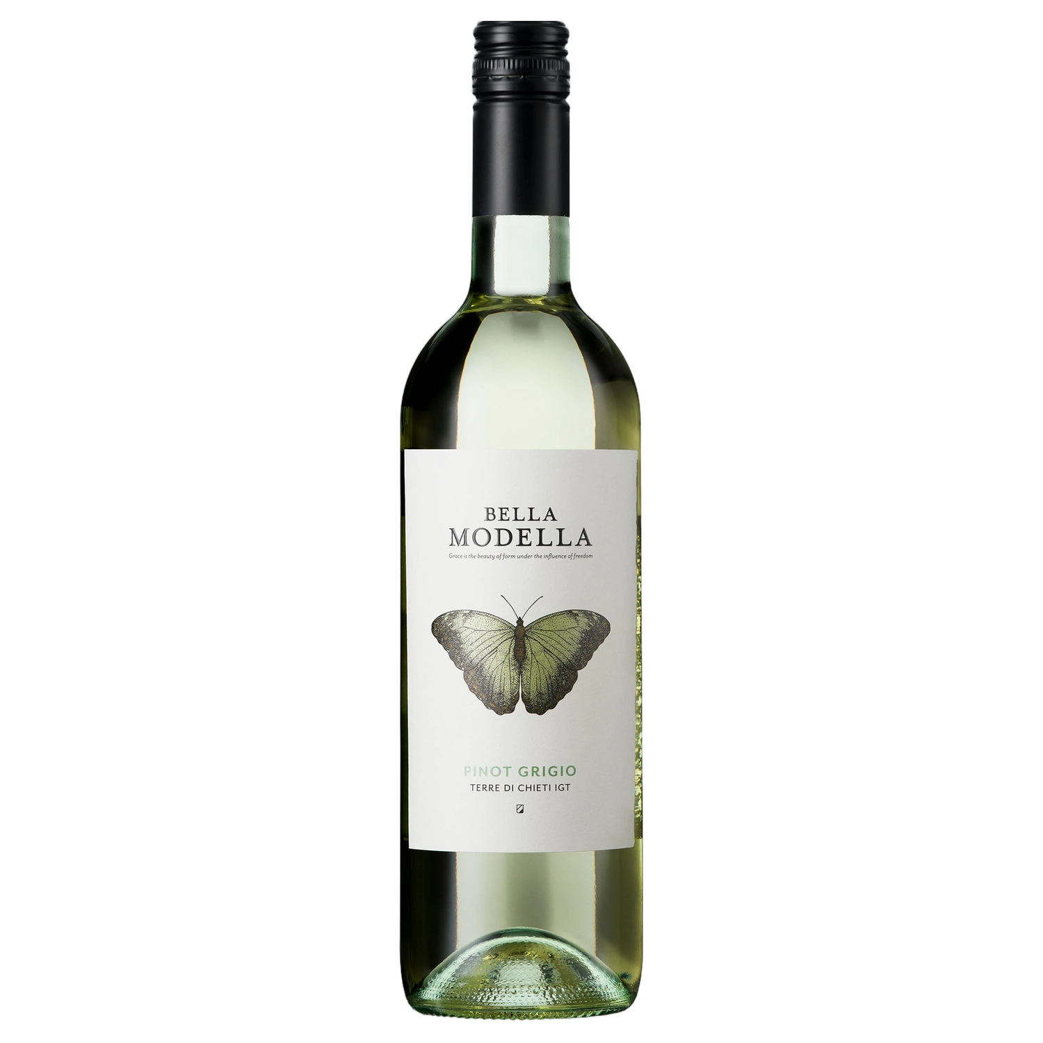 A bottle of Bella Modella La Farfalla Pinot Grigio 2025 750ml White Wine