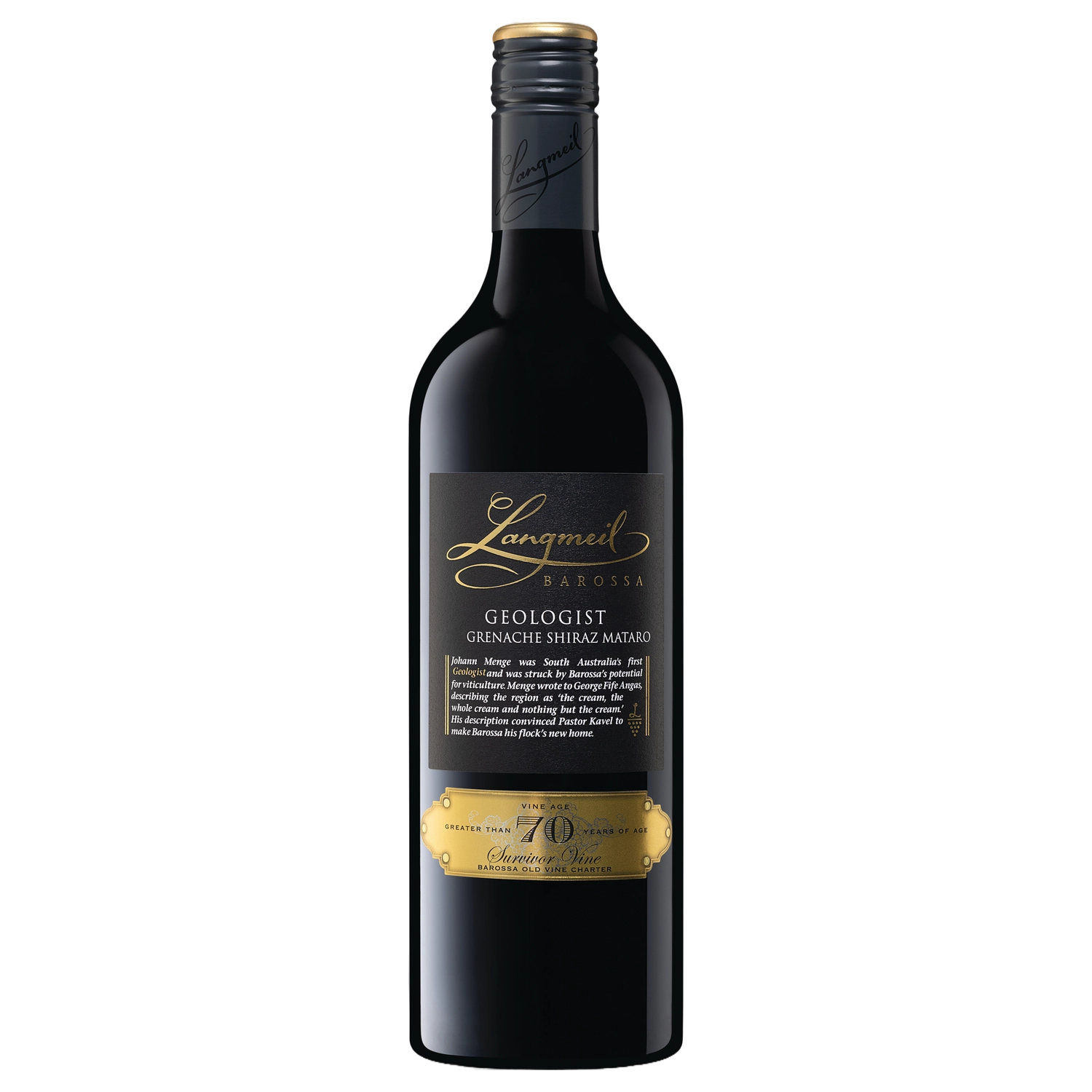 A bottle of Langmeil The Geologist Grenache Shiraz Mataro 2024 750ml Red Wine