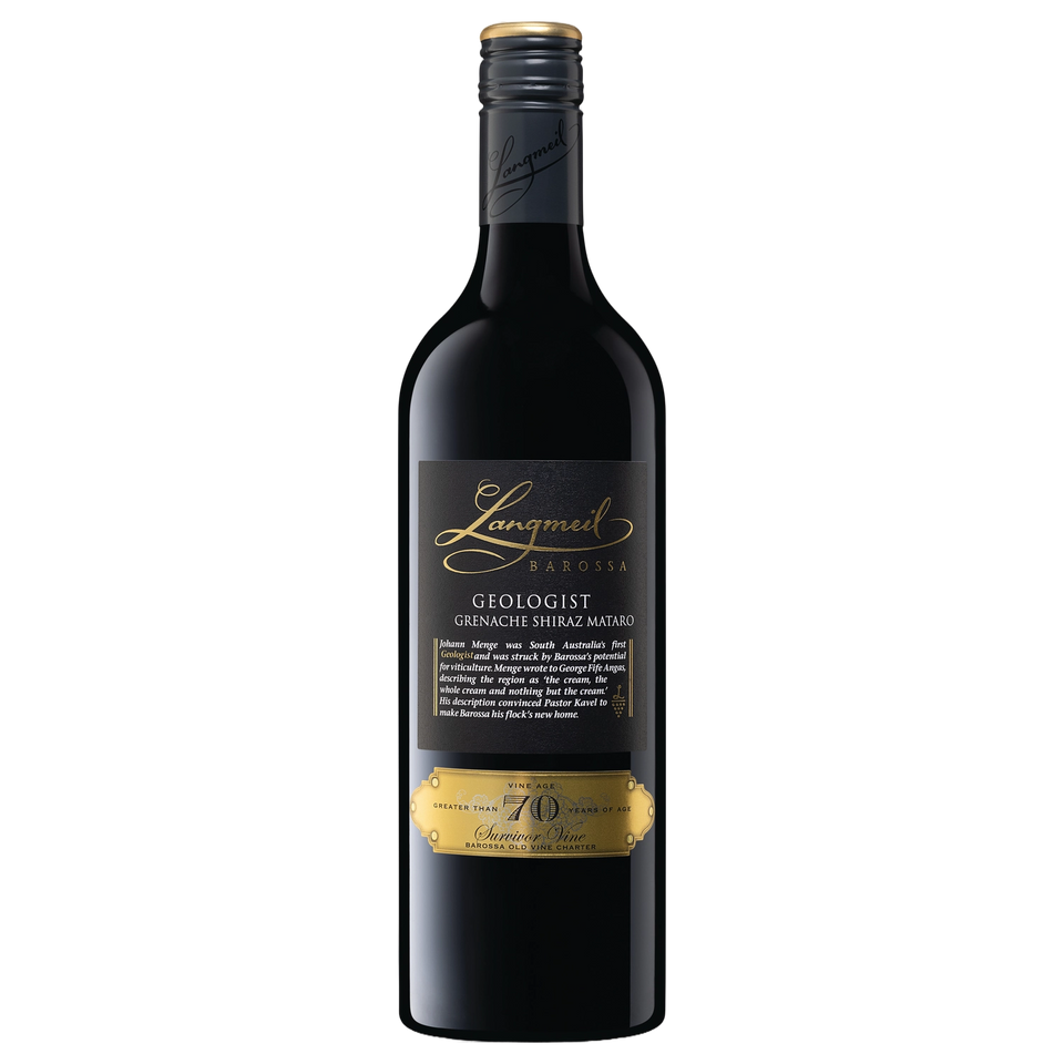 A bottle of Langmeil The Geologist Grenache Shiraz Mataro 2024 750ml Red Wine