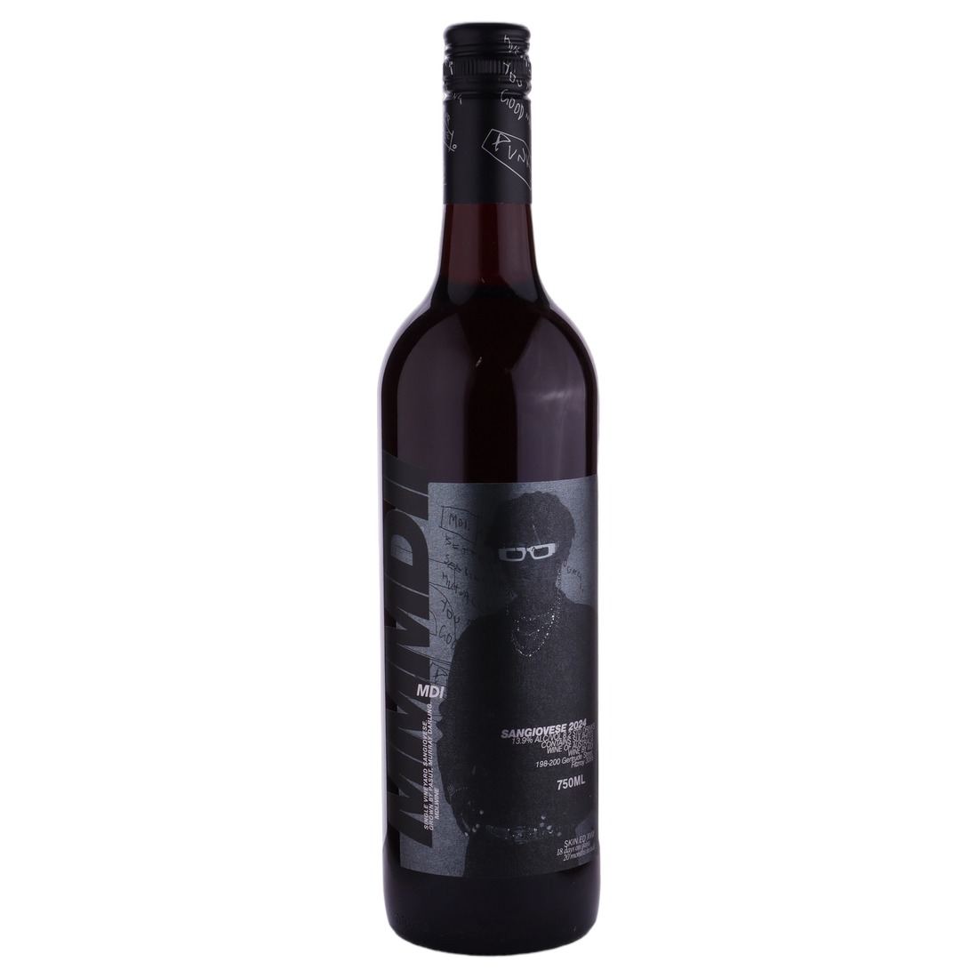 A bottle of MDI Sangiovese 2024 750ml Red Wine