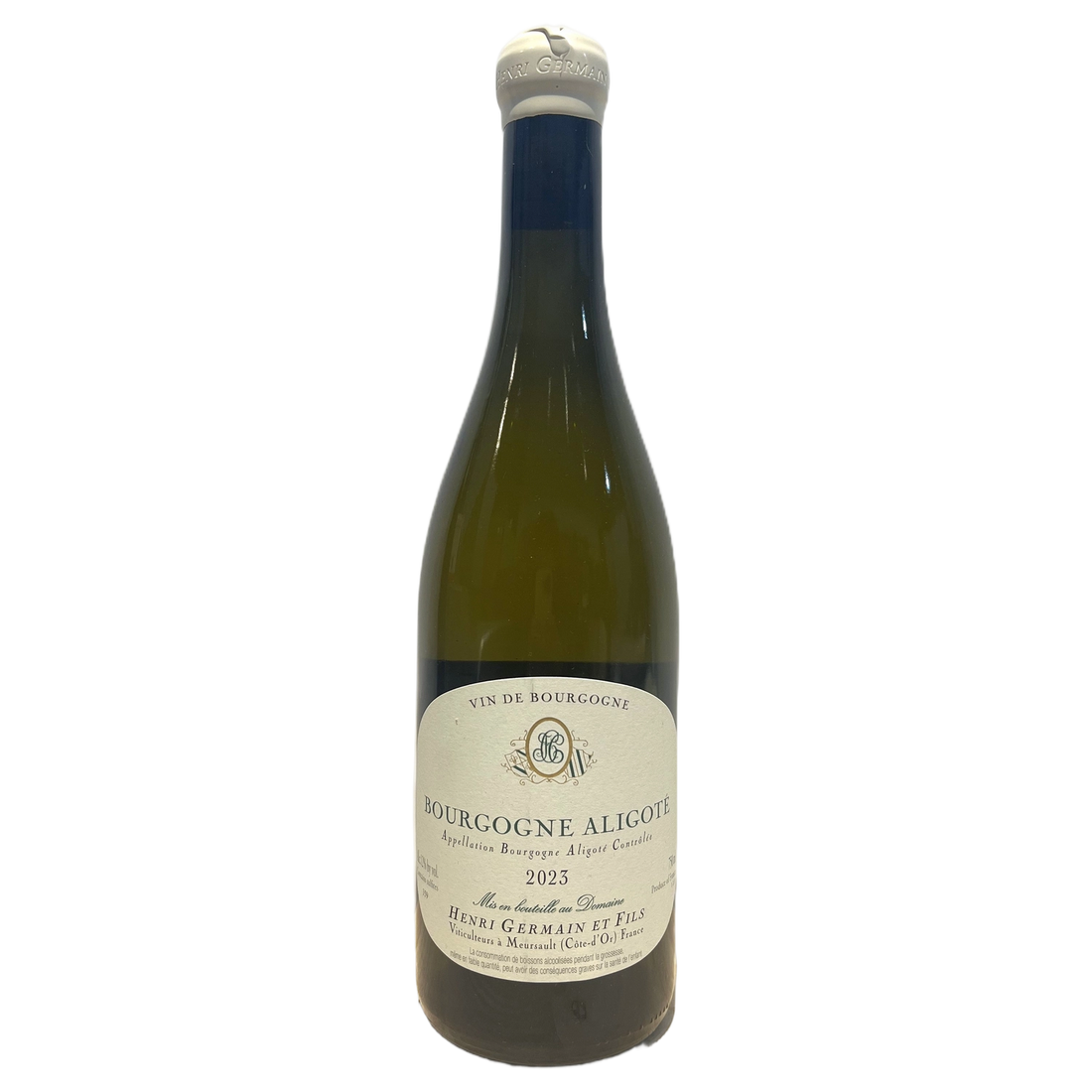 A bottle of Domaine Henri Germain Bourgogne Aligoté 2023 750ml White Wine