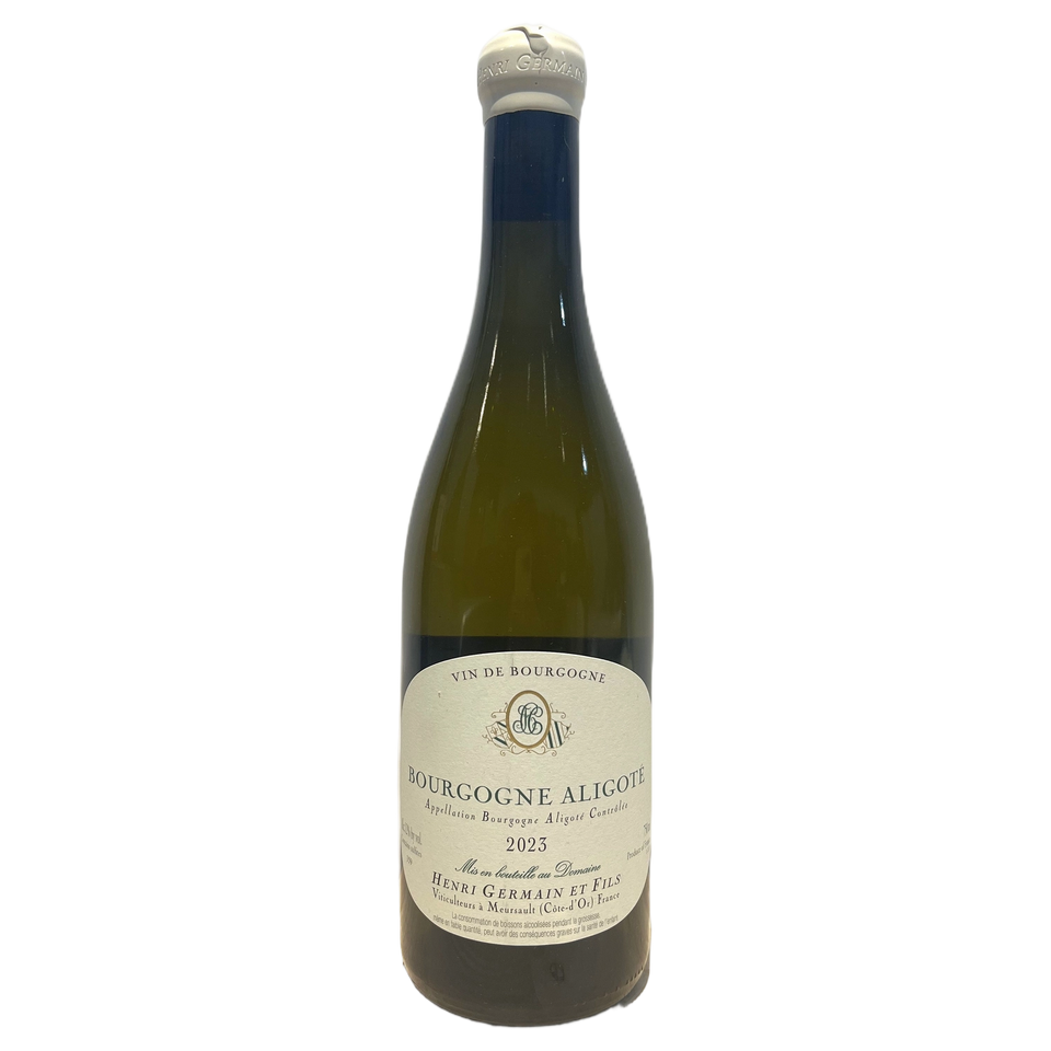 A bottle of Domaine Henri Germain Bourgogne Aligoté 2023 750ml White Wine
