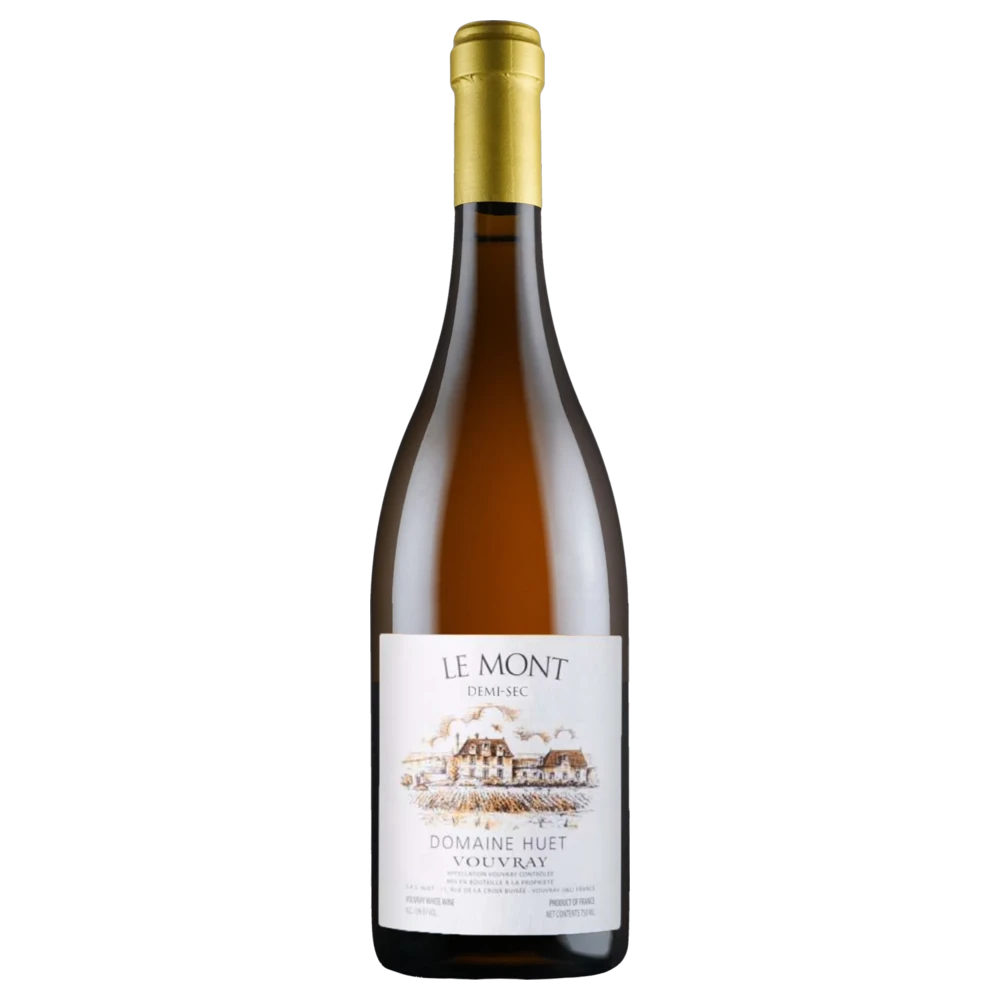 A bottle of Domaine Huet Vouvray Le Mont Demi Sec 2023 750ml White Wine